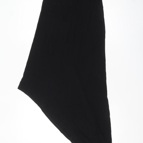 River Island Women’s Black Asymmetric Sleeveless Jersey Dress Size 10