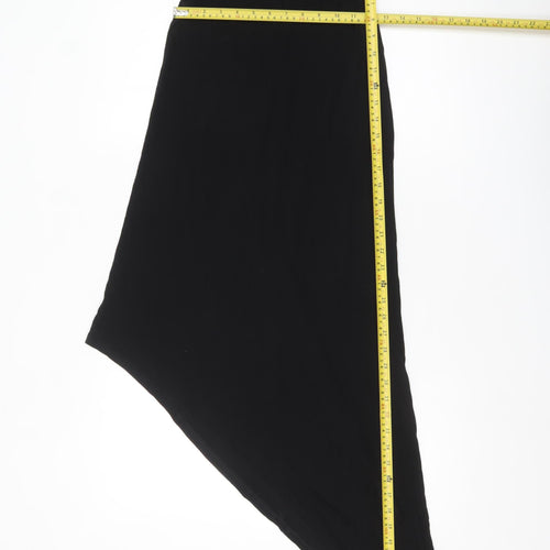 River Island Women’s Black Asymmetric Sleeveless Jersey Dress Size 10