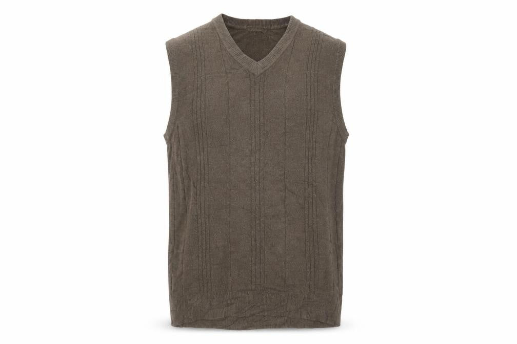Dockers Men's Brown Acrylic V-Neck Knit Vest XL