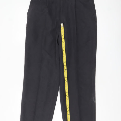 Maine New England Men’s Black Pleated Trousers 32R Regular Fit