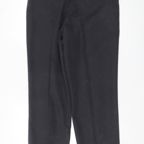 Maine New England Men’s Black Pleated Trousers 32R Regular Fit