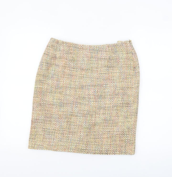 Kaliko Women’s Beige Tweed Pencil Skirt Size 12