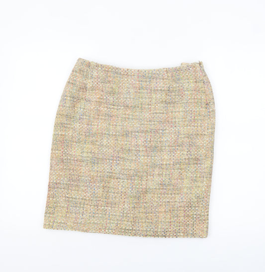 Kaliko Women’s Beige Tweed Pencil Skirt Size 12