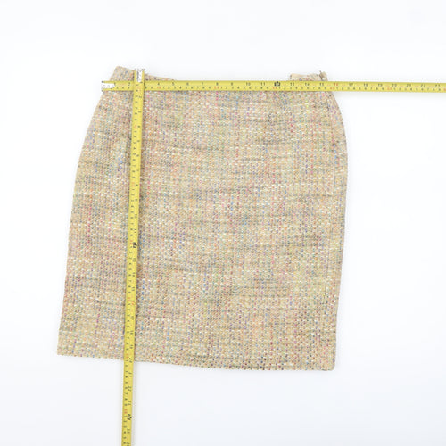 Kaliko Women’s Beige Tweed Pencil Skirt Size 12