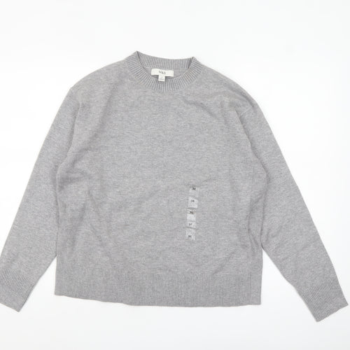 Marks and Spencer Women Grey M Knit Pullover Jumper