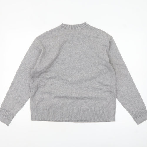 Marks and Spencer Women Grey M Knit Pullover Jumper