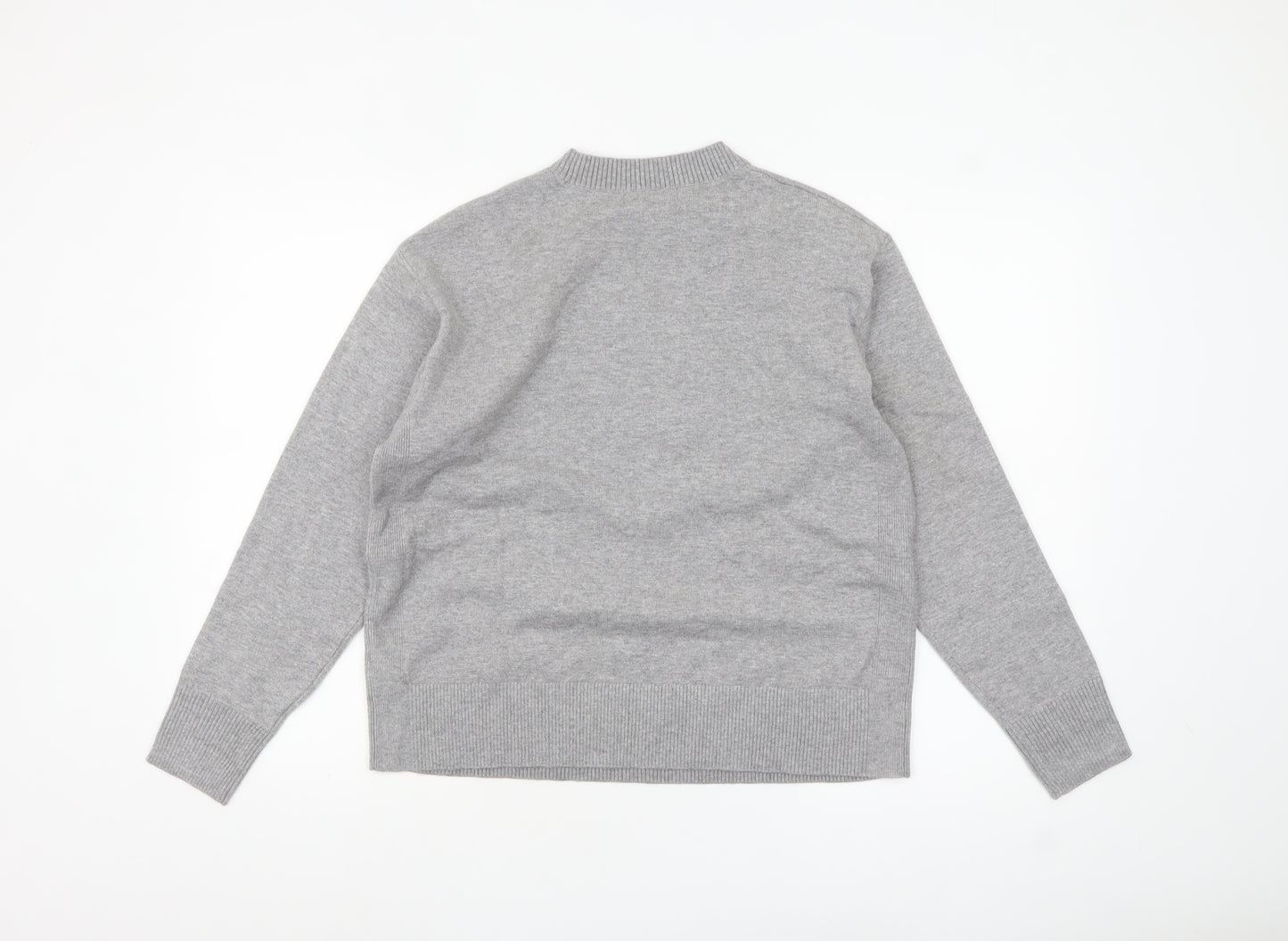 Marks and Spencer Women Grey M Knit Pullover Jumper