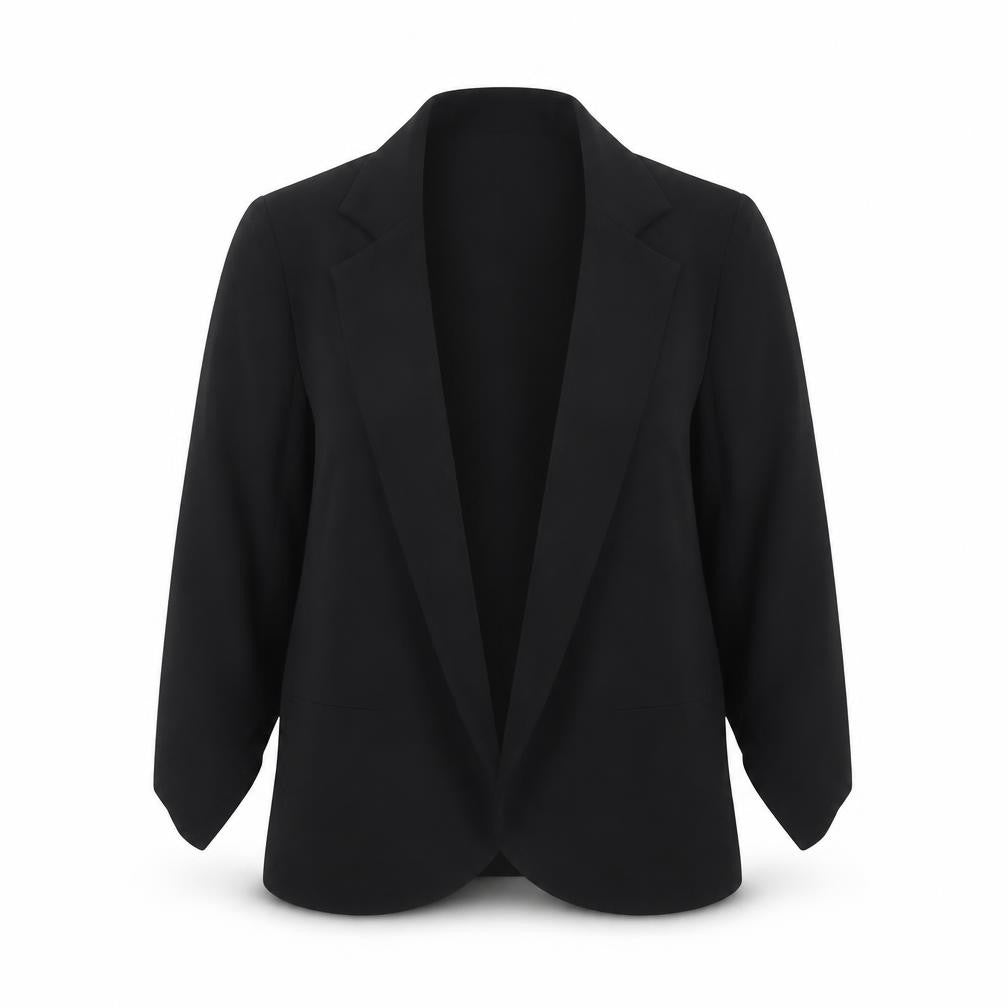 Joseph Ribkoff Women Black Blazer UK 12 Single-Breasted Classic Jacket
