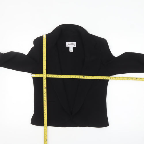 Joseph Ribkoff Women Black Blazer UK 12 Single-Breasted Classic Jacket