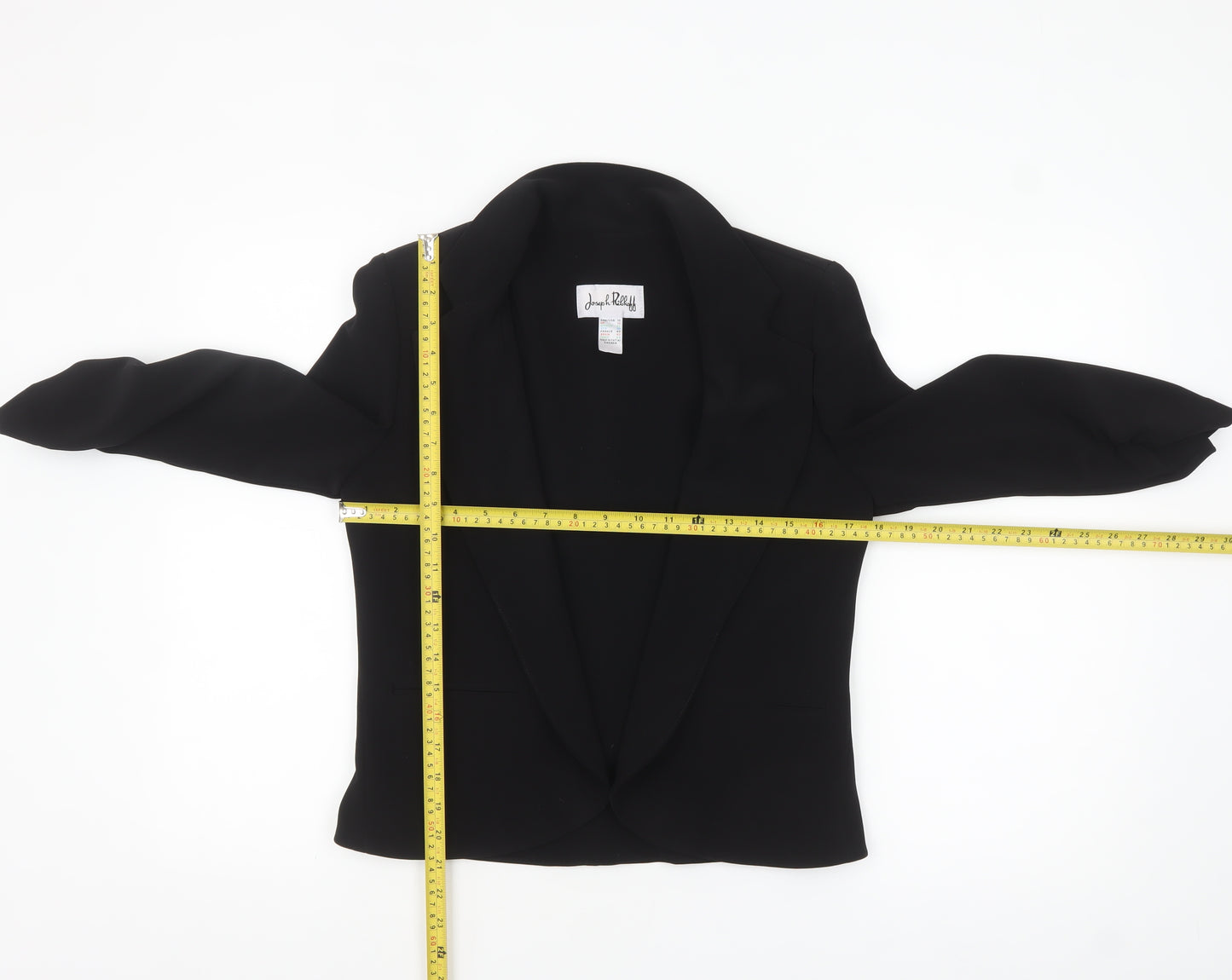 Joseph Ribkoff Women Black Blazer UK 12 Single-Breasted Classic Jacket