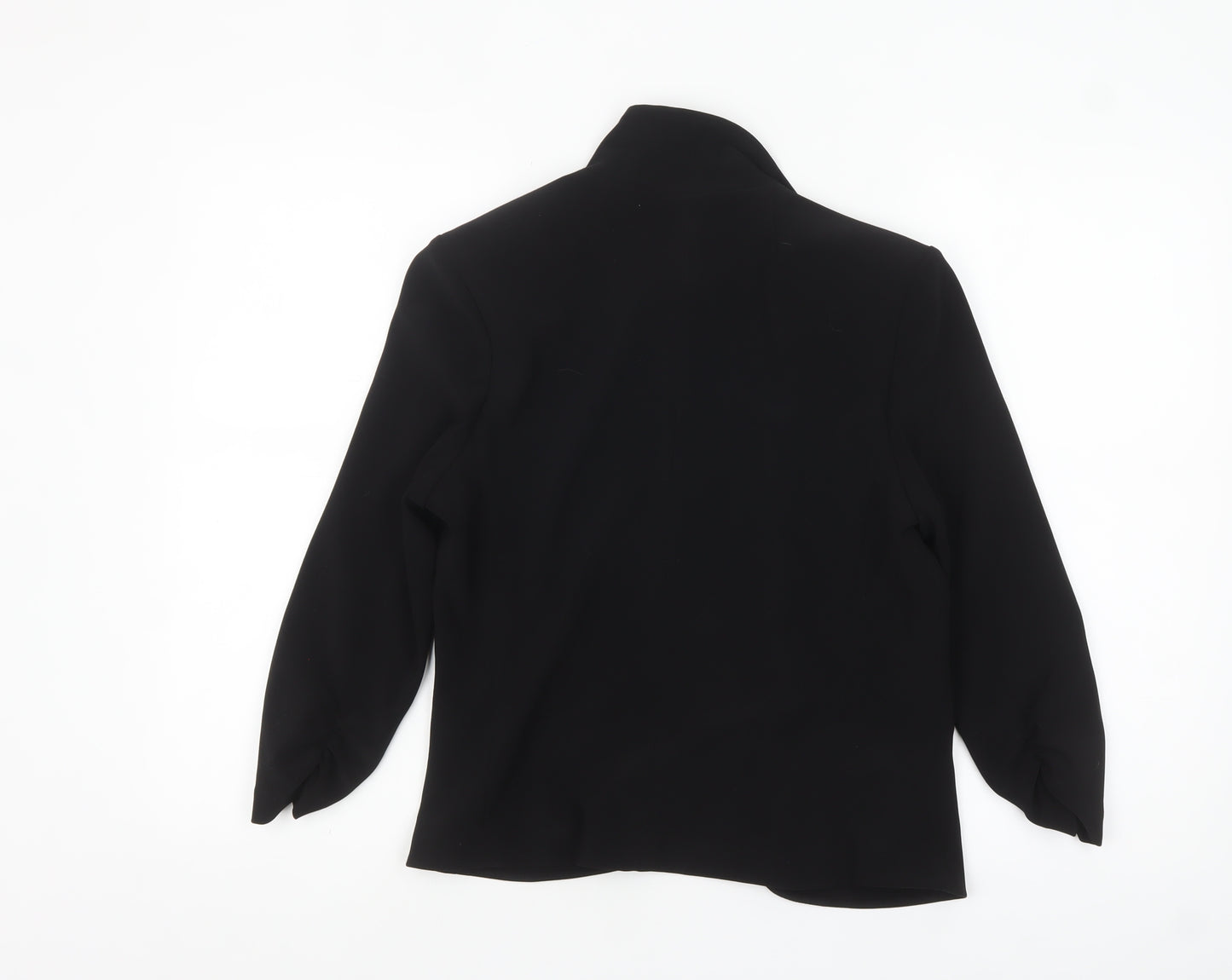 Joseph Ribkoff Women Black Blazer UK 12 Single-Breasted Classic Jacket