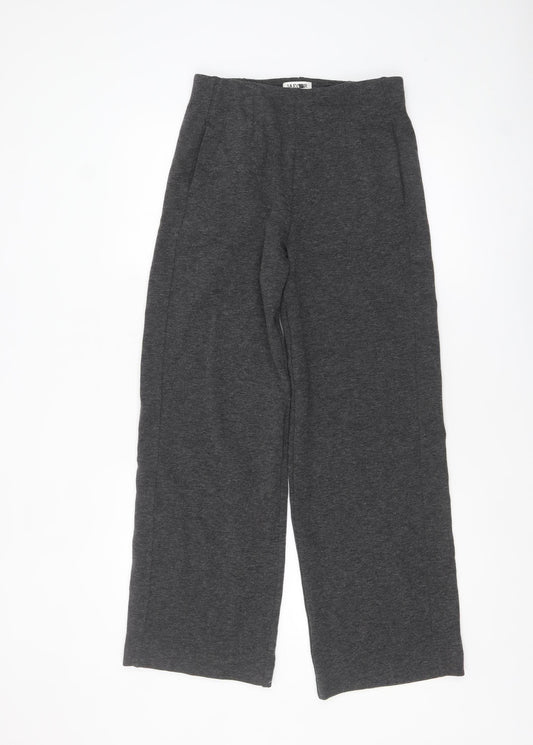 Jaeger Women’s Grey Jersey Straight Leg Trousers Size 8
