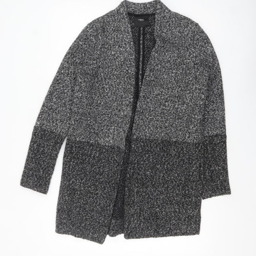 Next Women’s Grey Coatigan Size 6 Mid-Length Open Front Overcoat