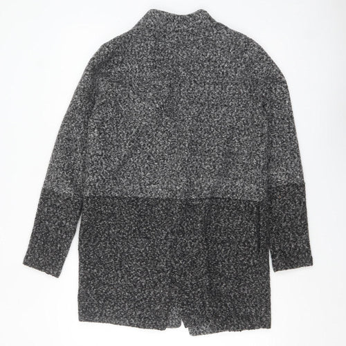 Next Women’s Grey Coatigan Size 6 Mid-Length Open Front Overcoat