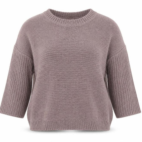 Hotkiss Womens Purple Wool Blend Crew Neck Jumper Size 12