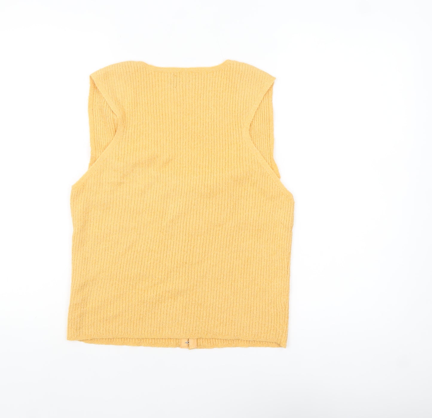 ASOS Design Women's Yellow Knit Tank Top Size 16 Sleeveless