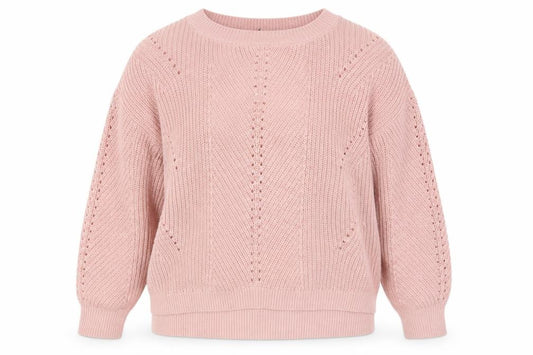 Front view of Principles Women Pink Cotton Acrylic Regular Fit Chunky Knit Jumper, size 12