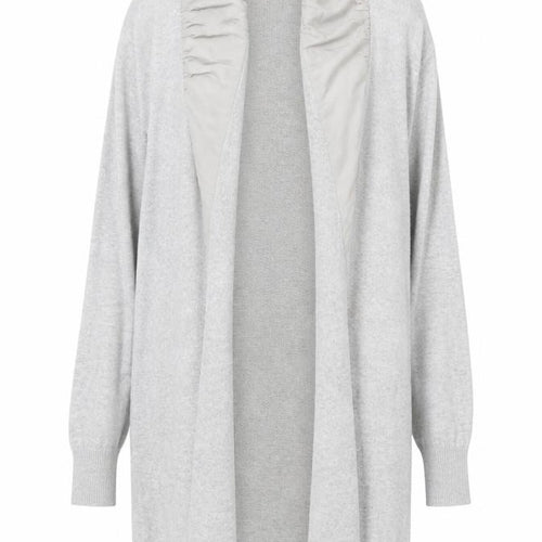 Mint Velvet Womens Grey Size 12 Long Sleeve Open Knit Cardigan