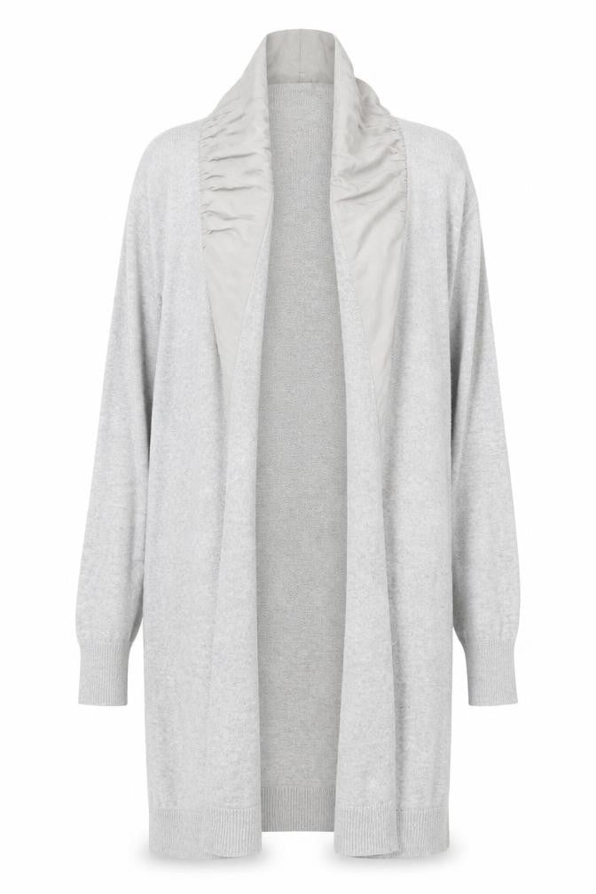 Mint Velvet Womens Grey Size 12 Long Sleeve Open Knit Cardigan