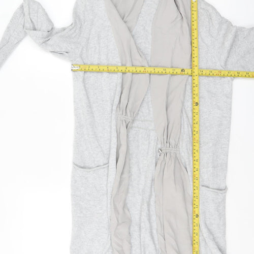 Mint Velvet Womens Grey Size 12 Long Sleeve Open Knit Cardigan