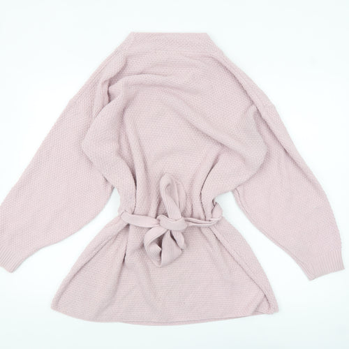 Frank & Doll Women’s Pink Belted Tunic Jumper UK 12 Cotton Knit