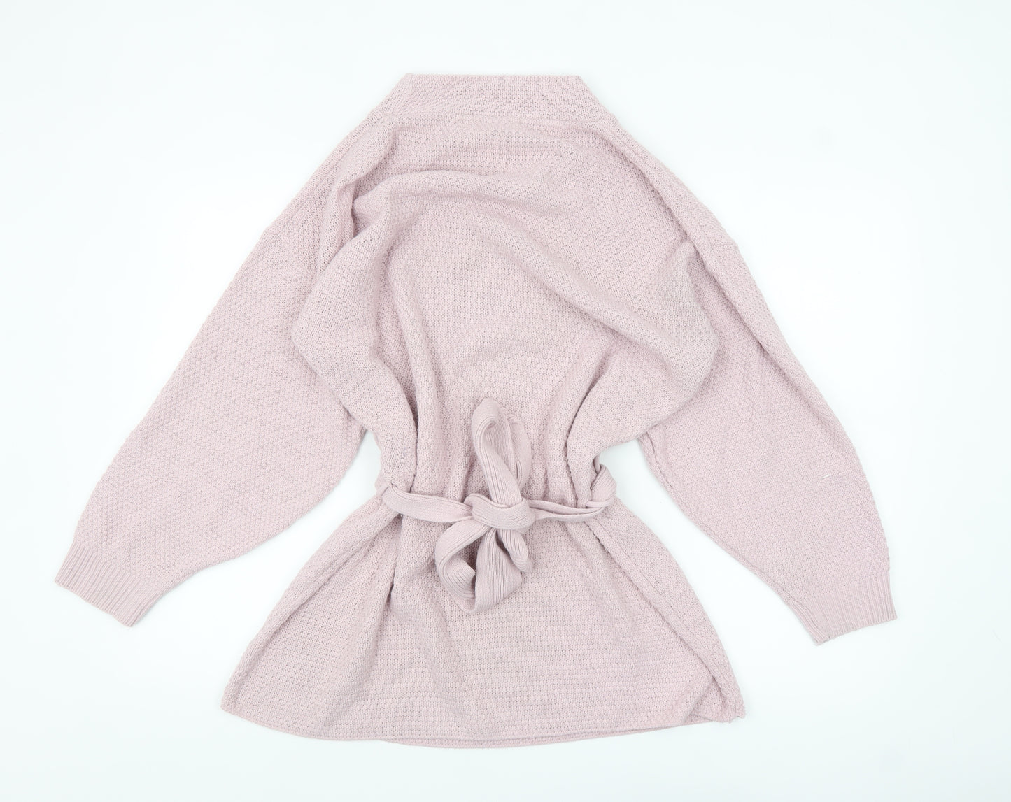 Frank & Doll Women’s Pink Belted Tunic Jumper UK 12 Cotton Knit