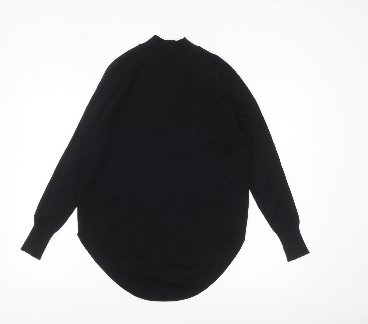 Oasis Womens Black XS Mock Neck Long Sleeve Knit Jumper