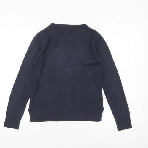 Marks and Spencer Womens Black Sequin Star Jumper XS