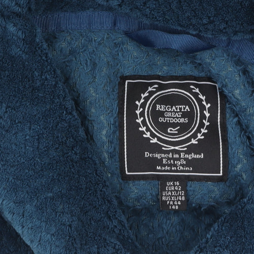 Regatta Womens Blue Fleece Pullover Sweatshirt Size 16