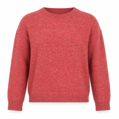 Camaieu Women’s Red Crew Neck Alpaca Blend Jumper Size 14