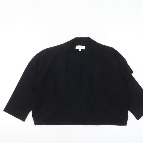 Linea Women Black XL Knit Open Front Cardigan Jumper