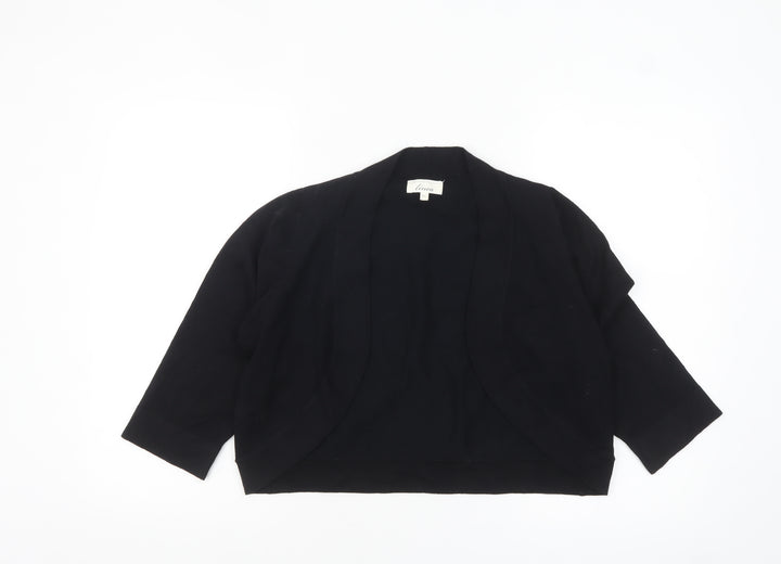 Linea Women Black XL Knit Open Front Cardigan Jumper