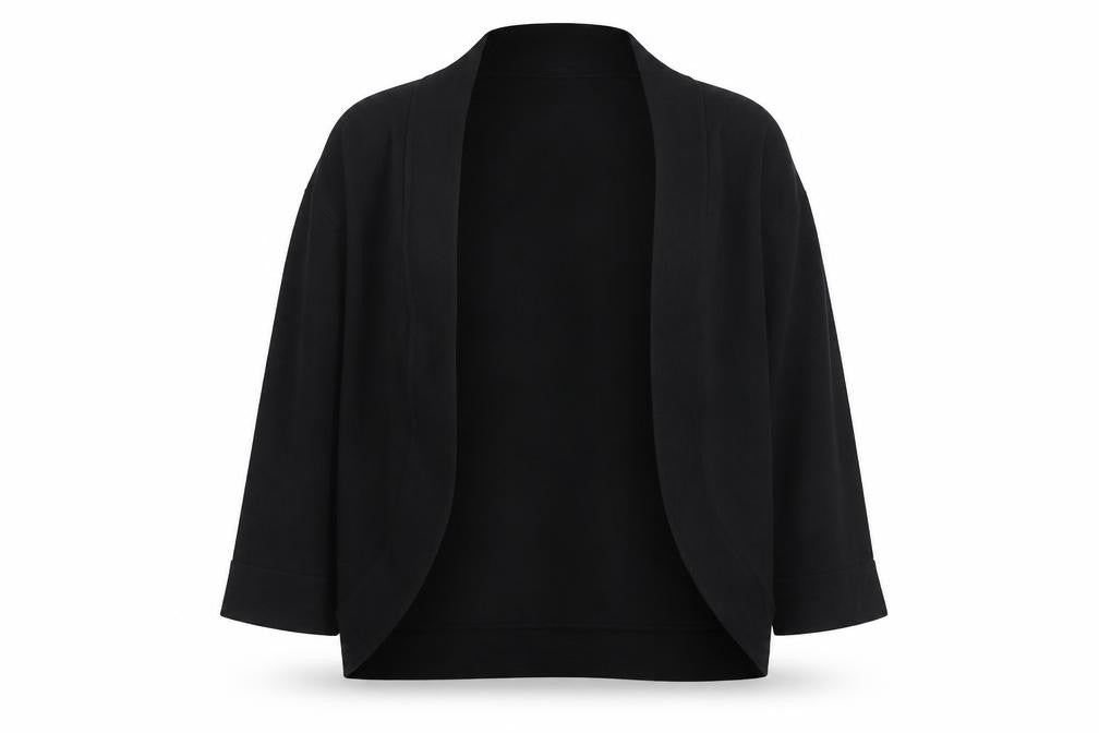 Linea Women Black XL Knit Open Front Cardigan Jumper