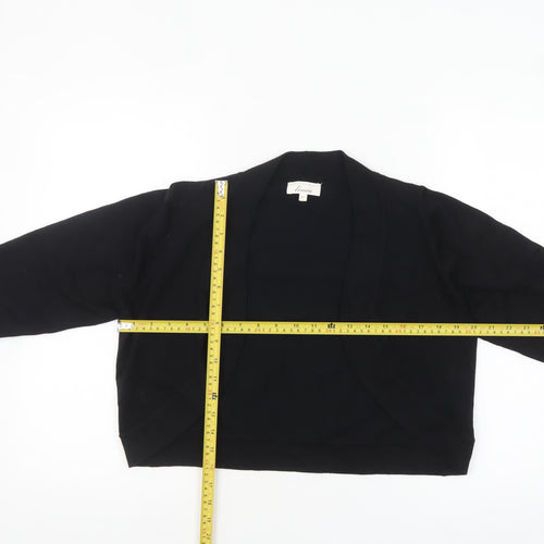 Linea Women Black XL Knit Open Front Cardigan Jumper