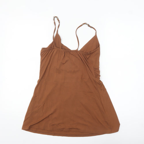 adL Women’s Brown V-Neck Camisole Tank Top Size L