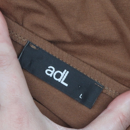 adL Women’s Brown V-Neck Camisole Tank Top Size L