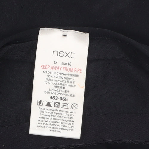 Next Women's Black Strapless Bohemian Geometric Camisole Top Size 12
