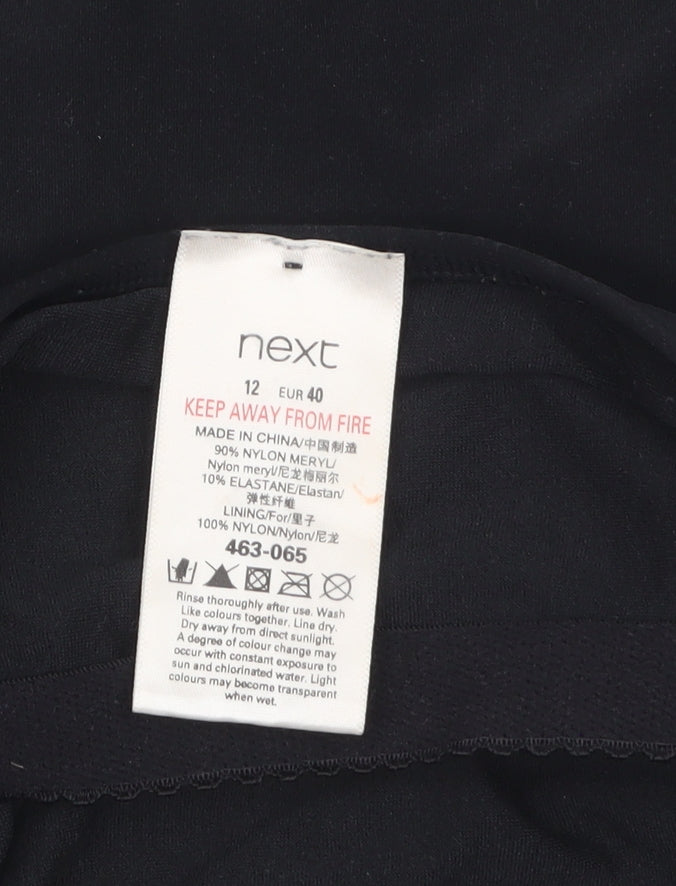 Next Women's Black Strapless Bohemian Geometric Camisole Top Size 12