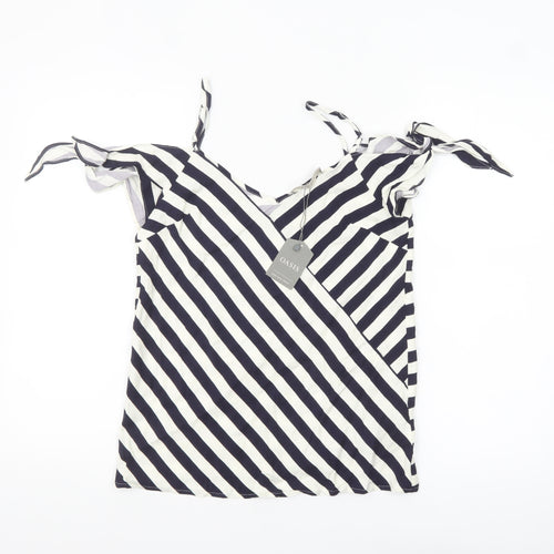 Oasis Women’s Blue Striped Viscose Camisole Blouse Size 8