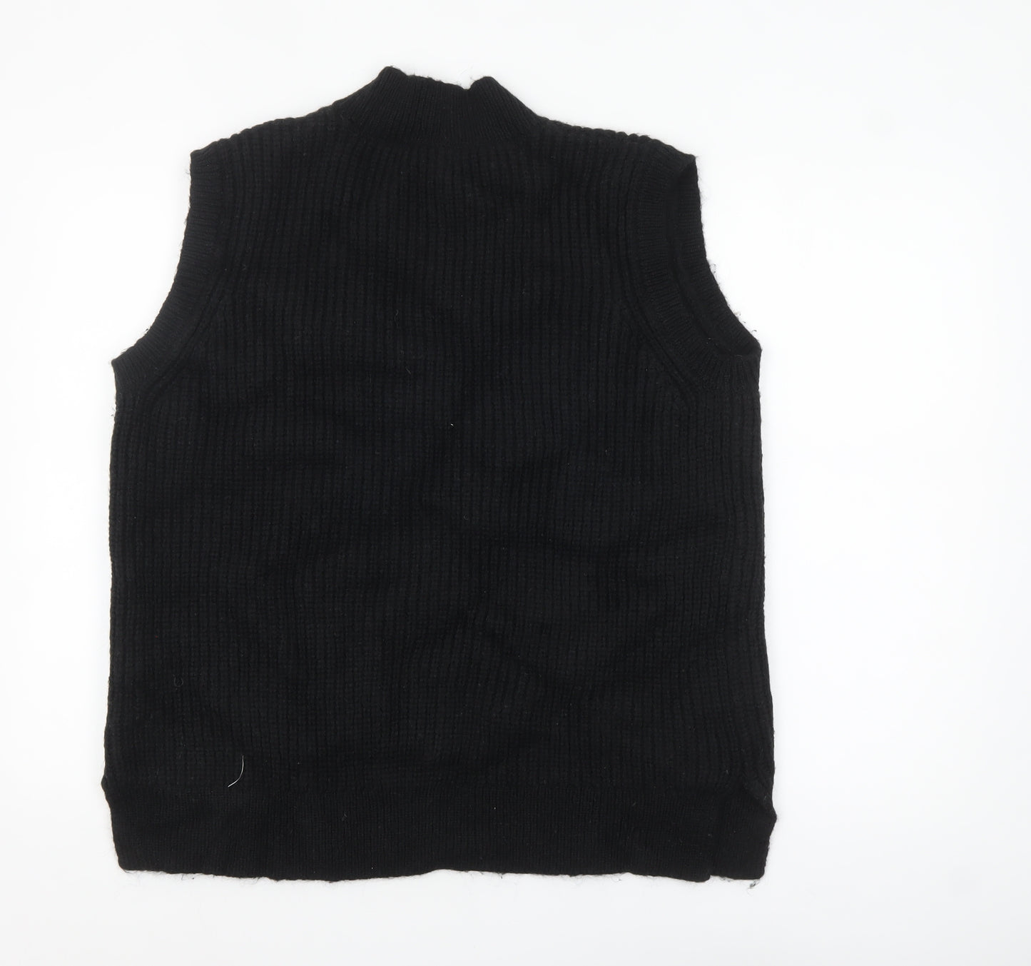 Next Women's Black Sleeveless High Neck Knit Vest Jumper Size L