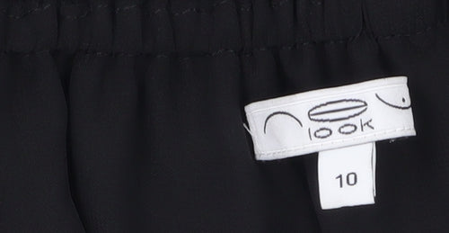 New Look Women Black Sequin Off Shoulder Blouse Size 10