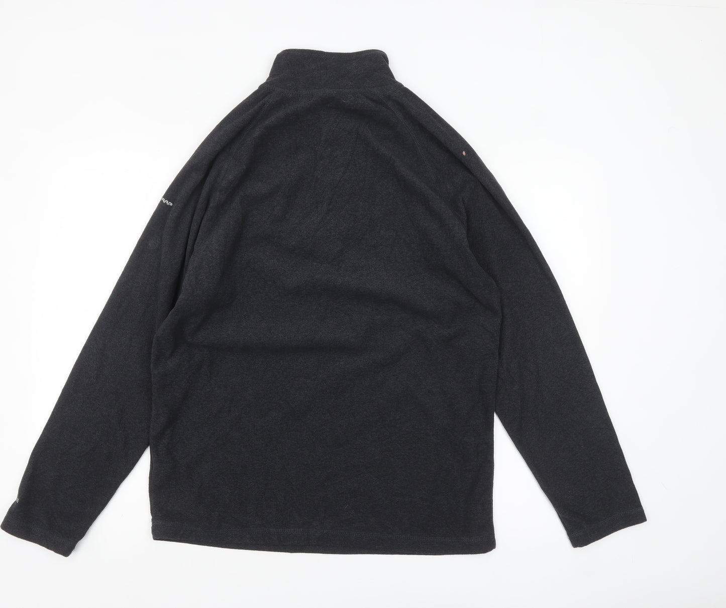 Trespass Mens Black Fleece 1/2 Zip Pullover Sweatshirt L