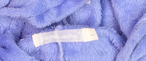 Women's Blue Stitch Fleece Hooded One Piece Pyjama L Disney Style