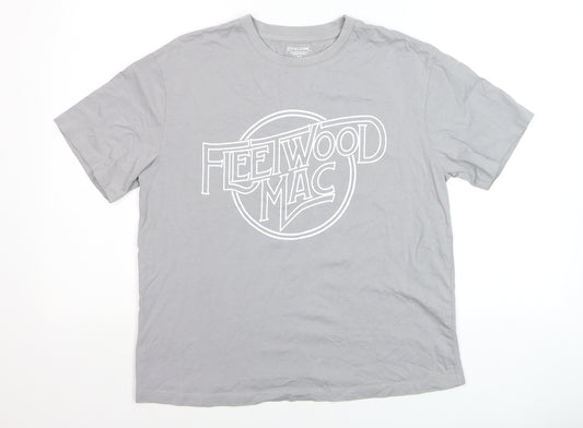 Fleetwood Mac Men’s Grey Medium Graphic Band T-Shirt