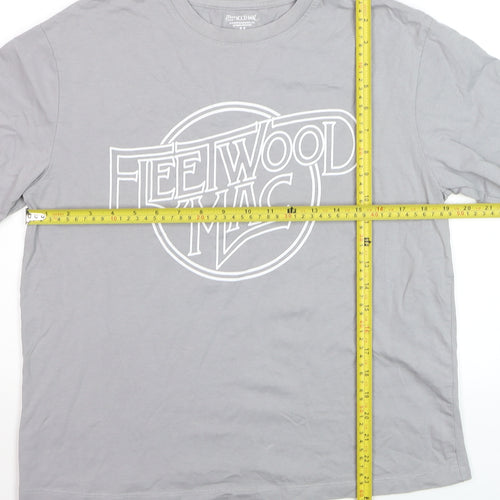 Fleetwood Mac Men’s Grey Medium Graphic Band T-Shirt