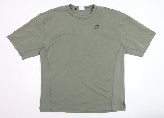 Gymshark Men's Green XL Athletic Fit Short Sleeve T-Shirt