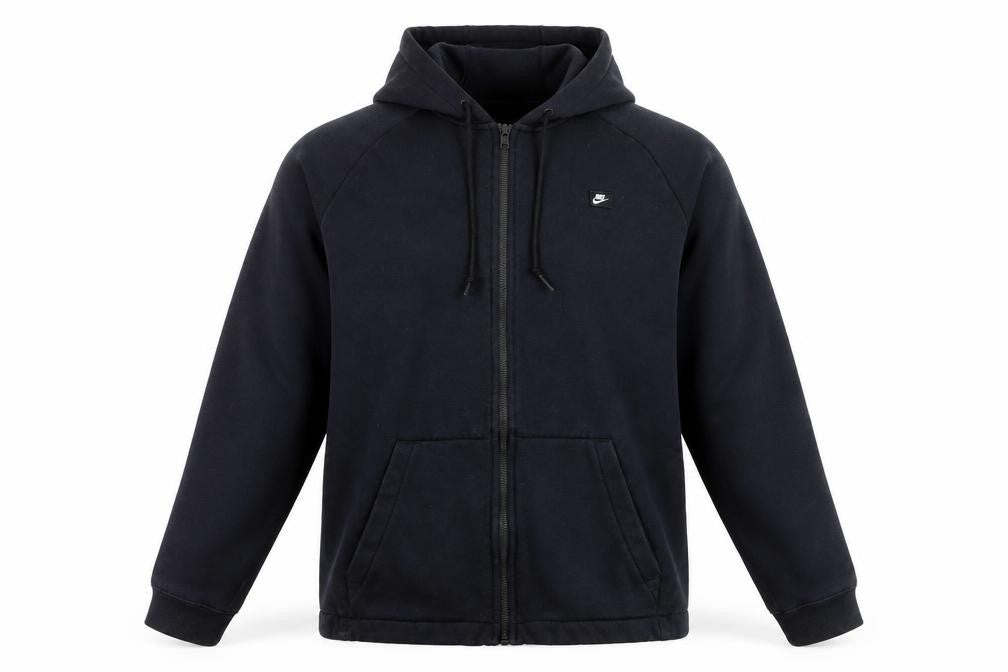 Nike Men's Black Full Zip Hoodie L Fleece Sportswear