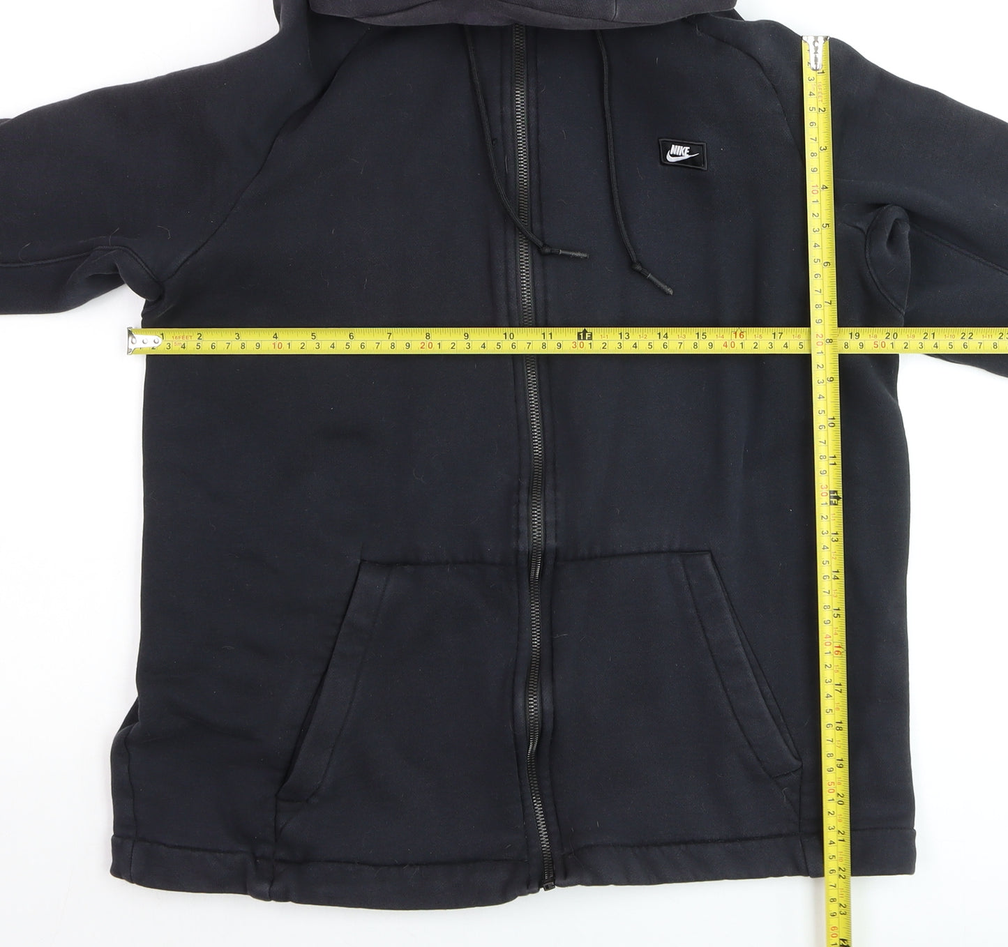 Nike Men's Black Full Zip Hoodie L Fleece Sportswear