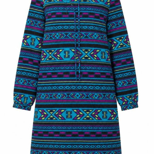Du Marsel Women Multicoloured Size 14 Tribal Knit Shift Dress
