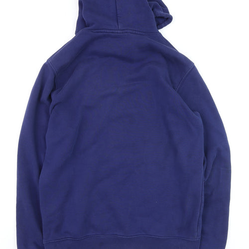 adidas Mens Blue Pullover Hoodie Medium Regular Fit Sports Fleece